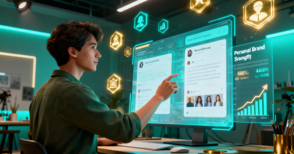 AI, personal branding tools, social media dashboards, LinkedIn analytics)